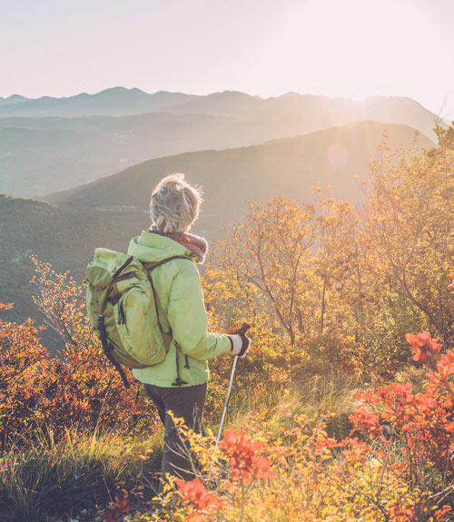 Person hiking