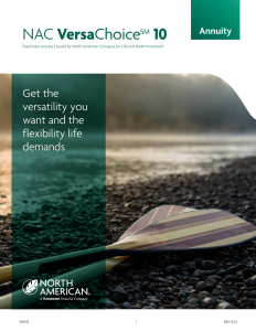 NAC VersaChoice 10 product brochure OR