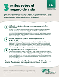 3 Myths about Life Insurance Spanish Flyer