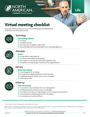 Virtual meeting checklist North American Company