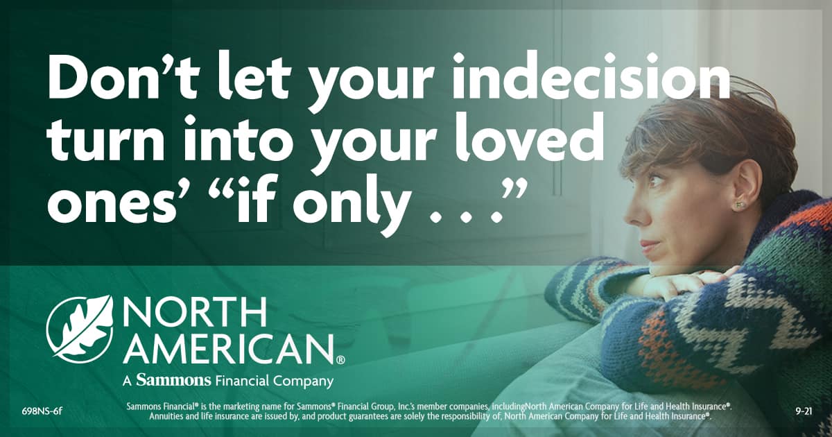 If you've been indecisive about purchasing life insurance, contact me to discuss your questions or concerns.