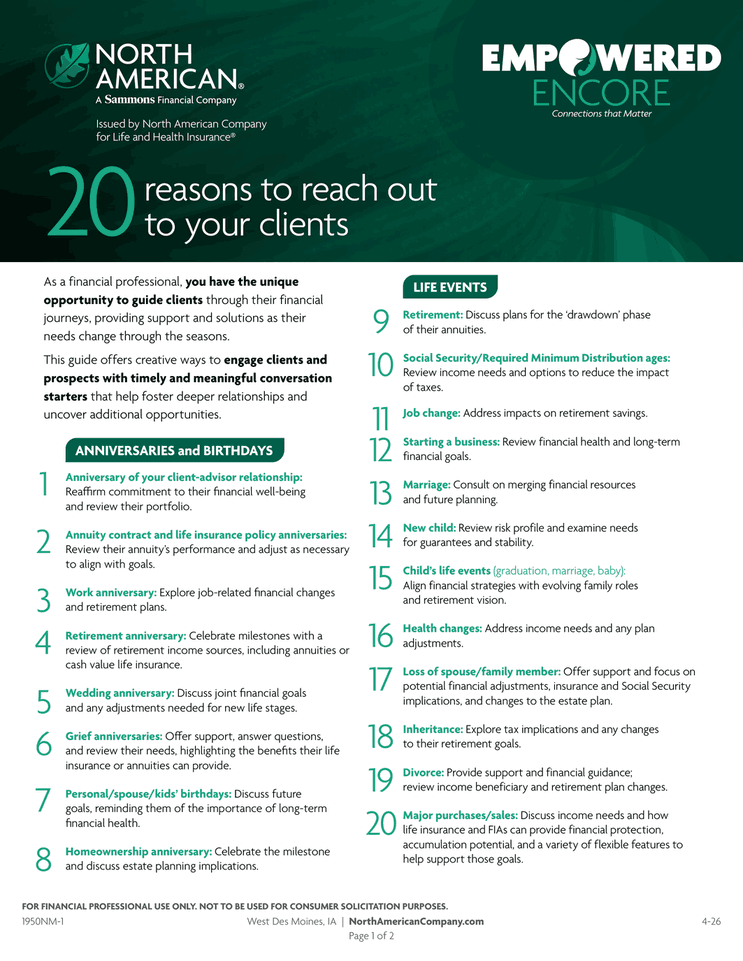 Touchpoints flyer