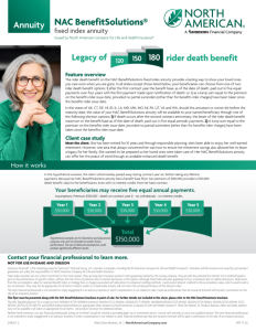 BenefitSolutions 10 death benefit rider overview flyer