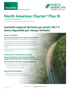 Charter Plus 10 premium bonus special flyer CA - Spanish