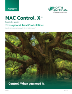 NAC Control. X with optional Total Control rider brochure OR