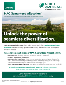 NAC Guaranteed Allocation overview flyer