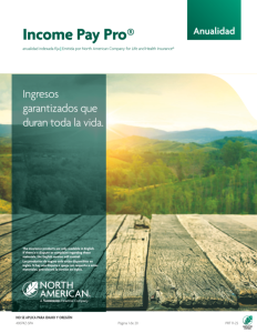 Income Pay Pro brochure - Spanish