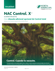NAC Control. X with optional Total Control rider brochure - Spanish