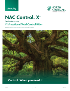 NAC Control. X with optional Total Control rider brochure