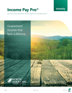 Income Pay Pro product brochure