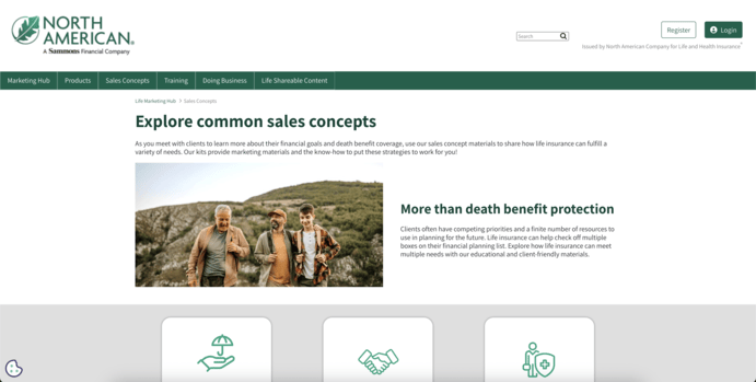 Sales Concepts page